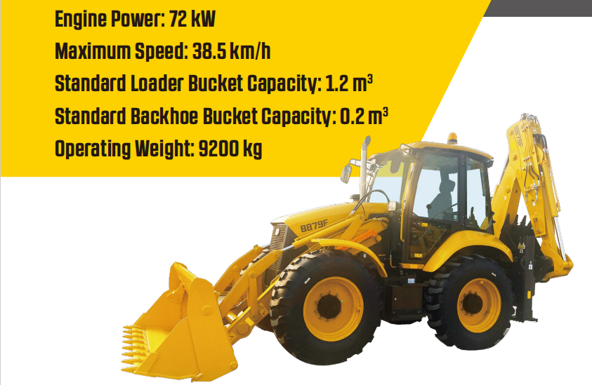 B879F SDLG B879F Backhoe loader